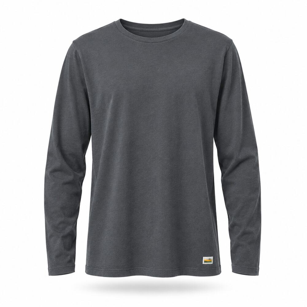 Vuori Strato Tech Long Sleeve Tee Shirt Men's XL Navy Heather V178
